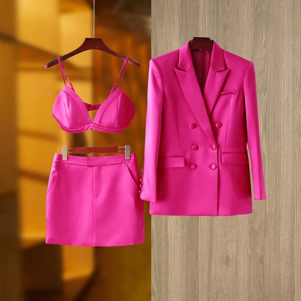 Tisbury Three Piece Set - M - Fuchsia - Ships in 48 Hours